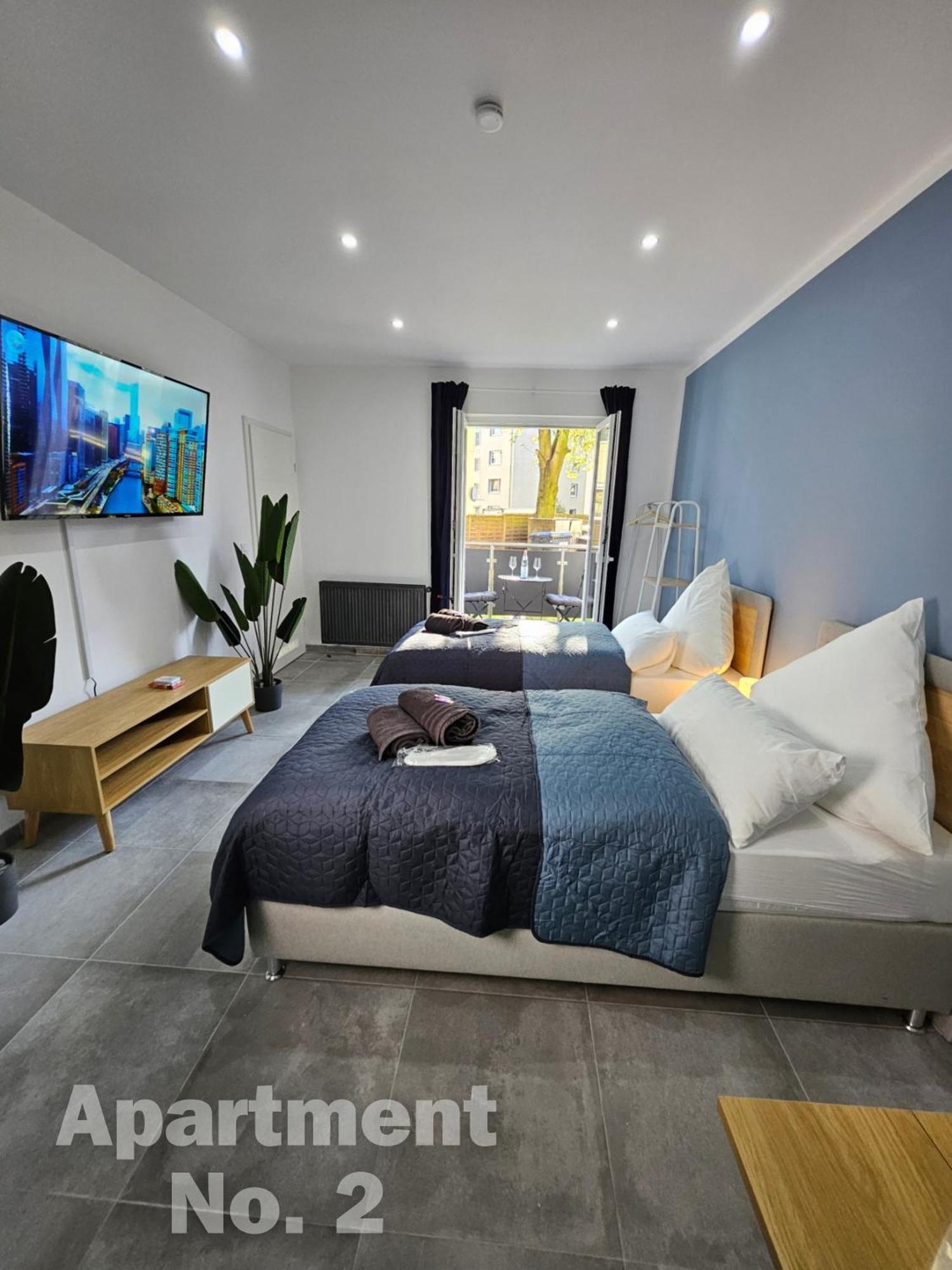 Modern Homes - Voll Ausgestatte Wohnung - Balkon - Hotelbetten - 4K Tv - Wlan Moers Exterior foto